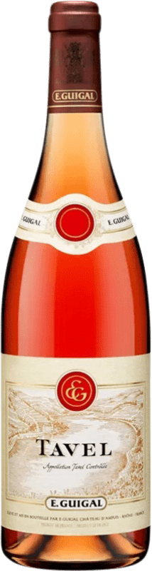 18,95 € Envío gratis | Vino rosado Domaine E. Guigal Rosé A.O.C. Tavel Rhône Francia Syrah, Garnacha, Cinsault, Clairette Blanche Botella 75 cl