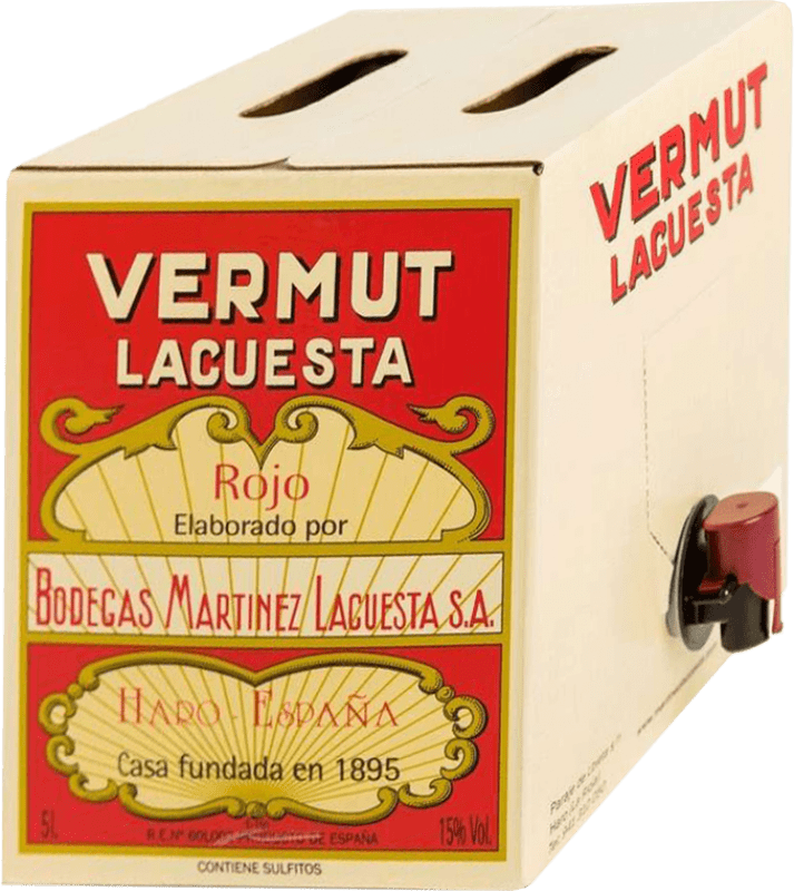 37,95 € Free Shipping | Vermouth Martínez Lacuesta Rojo Spain Special Bottle 5 L
