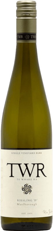 26,95 € 免费送货 | 白酒 Te Whare Ra TWR D SV 5182 I.G. Marlborough 马尔堡 新西兰 Riesling 瓶子 75 cl
