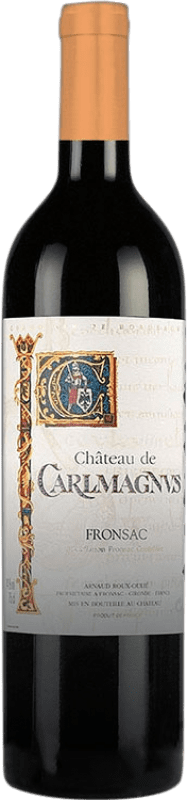 25,95 € 免费送货 | 红酒 Château Carlmagnus A.O.C. Fronsac 波尔多 法国 Merlot, Cabernet Franc 瓶子 75 cl