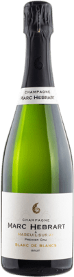 59,95 € Бесплатная доставка | Белое игристое вино Marc Hébrart Brut — брют 1er Premier Cru, Blanc de Blancs A.O.C. Champagne шампанское Франция Chardonnay — Шардоне Бутылка 75 cl