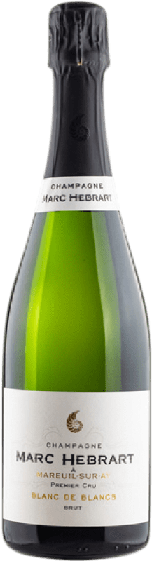 58,95 € 免费送货 | 白起泡酒 Marc Hébrart Premier Cru Blanc de Blancs 香槟 A.O.C. Champagne 香槟酒 法国 Chardonnay 瓶子 75 cl