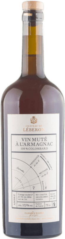 57,95 € Envío gratis | Vino generoso Château de Leberon Vin Muté a l'Armagnac I.G.P. Bas Armagnac Francia San Colombano Botella 75 cl