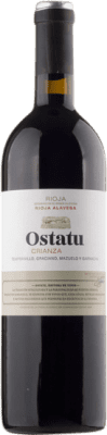 12,95 € Free Shipping | Red wine Ostatu Aged D.O.Ca. Rioja The Rioja Spain Tempranillo, Grenache, Graciano, Mazuelo Medium Bottle 50 cl