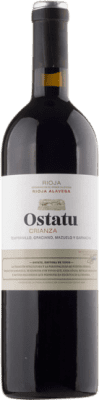 14,95 € 送料無料 | 赤ワイン Ostatu 高齢者 D.O.Ca. Rioja ラ・リオハ スペイン Tempranillo, Grenache, Graciano, Mazuelo ボトル Medium 50 cl