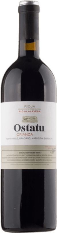10,95 € Free Shipping | Red Wine Ostatu Crianza — Aged D.O.Ca. Rioja The Rioja Spain Tempranillo, Garnacha — Grenache, Graciano, Mazuelo Medium Bottle 50 cl