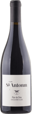 28,95 € Free Shipping | Red wine Saint-Antonin Plan de Dieu A.O.C. Côtes du Rhône Villages Rhône France Syrah, Grenache, Mondeuse Bottle 75 cl