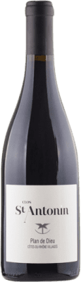 26,95 € Free Shipping | Red wine Saint-Antonin Plan de Dieu A.O.C. Côtes du Rhône Villages Rhône France Syrah, Grenache, Mondeuse Bottle 75 cl