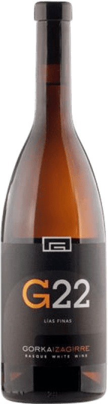 19,95 € 免费送货 | 白酒 Gorka Izagirre G22 D.O. Bizkaiko Txakolina 巴斯克地区 西班牙 Hondarribi Zerratia 瓶子 75 cl