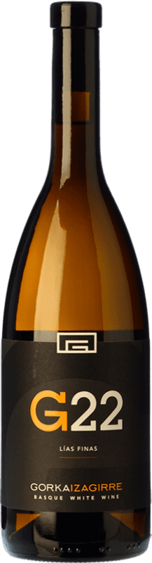 16,95 € Envio grátis | Vinho Branco Gorka Izagirre G22 D.O. Bizkaiko Txakolina País Basco Espanha Hondarribi Zerratia 75 cl
