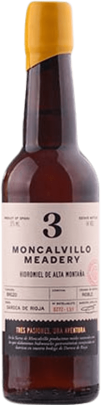 41,95 € Kostenloser Versand | Kräuterlikör Moncalvillo Meadery Hidromiel 3 Miel Seca Alta Montaña La Rioja Spanien Halbe Flasche 37 cl