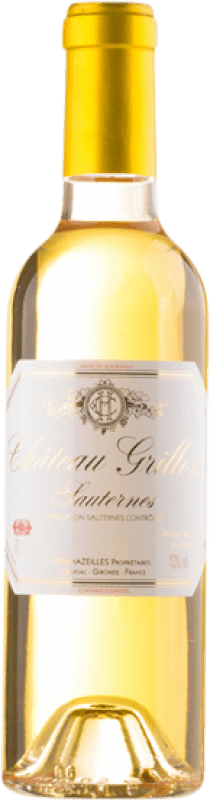 13,95 € 免费送货 | 甜葡萄酒 Château Grillon A.O.C. Sauternes 波尔多 法国 Sémillon — 赛美蓉, Muscadelle — 密斯卡黛尔, Sauvignon — 苏维浓 半瓶装 37 cl