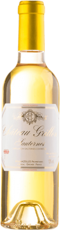 23,95 € Kostenloser Versand | Süßer Wein Château Grillon A.O.C. Sauternes Bordeaux Frankreich Sauvignon Weiß, Sémillon, Muscadelle Halbe Flasche 37 cl