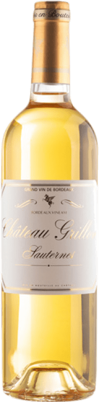 42,95 € Envío gratis | Vino Dulce Château Grillon A.O.C. Sauternes Burdeos Francia Sémillon, Muscadelle, Sauvignon 75 cl