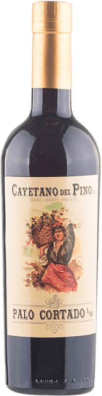 83,95 € Kostenloser Versand | Verstärkter Wein Cayetano del Pino Palo Cortado 1 en 10 D.O. Jerez-Xérès-Sherry Andalusien Spanien Palomino Fino Medium Flasche 50 cl