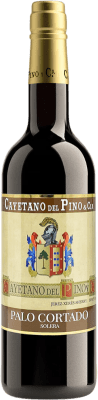 37,95 € Kostenloser Versand | Verstärkter Wein Cayetano del Pino Palo Cortado Solera D.O. Jerez-Xérès-Sherry Andalusien Spanien Palomino Fino Flasche 75 cl