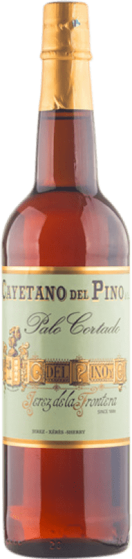 34,95 € 免费送货 | 强化酒 Cayetano del Pino Palo Cortado Solera D.O. Jerez-Xérès-Sherry 安达卢西亚 西班牙 Palomino Fino 瓶子 75 cl