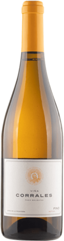 57,95 € Бесплатная доставка | Крепленое вино Los Corrales Fino Saca D.O. Jerez-Xérès-Sherry Андалусия Испания Palomino Fino бутылка 75 cl