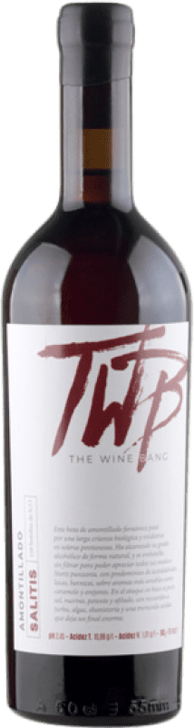 86,95 € Free Shipping | Fortified wine Delgado The Wine Bang TWB Amontillado Salitis D.O. Montilla-Moriles Andalusia Spain Pedro Ximénez Medium Bottle 50 cl