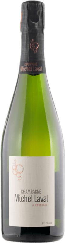 68,95 € Envio grátis | Espumante Branco Michel Laval Ut Prius A.O.C. Champagne Champagne França Pinot Meunier 75 cl