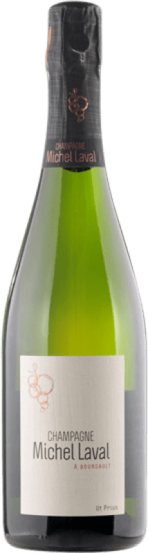 68,95 € 免费送货 | 白起泡酒 Michel Laval Ut Prius A.O.C. Champagne 香槟酒 法国 Pinot Meunier 瓶子 75 cl