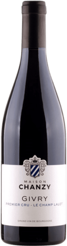 35,95 € Envio grátis | Vinho tinto Chanzy Le Champ Lalot Premier Cru A.O.C. Givry Borgonha França Pinot Preto Garrafa 75 cl