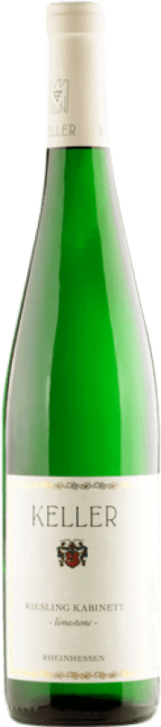 29,95 € Kostenloser Versand | Weißwein Weingut Keller Kabinett Limestone Q.b.A. Rheinhessen Rheinhessen Deutschland Riesling Flasche 75 cl