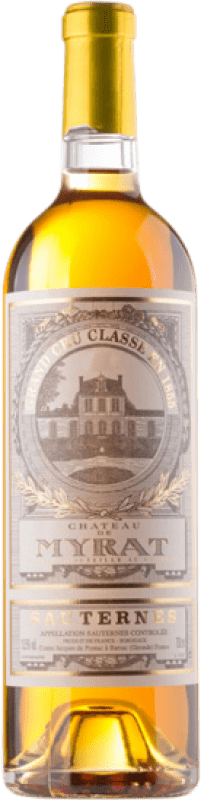 59,95 € 免费送货 | 甜葡萄酒 Château de Myrat A.O.C. Sauternes 波尔多 法国 Sauvignon — 苏维浓 75 cl