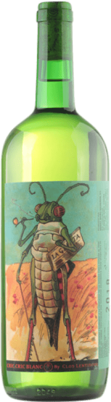 26,95 € Spedizione Gratuita | Vino bianco Clos Lentiscus Cric Cric Catalogna Spagna Xarel·lo Bottiglia 1 L