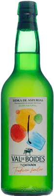 5,95 € 免费送货 | 苹果酒 Llagar Castañón Val de Boides Natural D.O.P. Sidra de Asturias 阿斯图里亚斯公国 西班牙 瓶子 70 cl