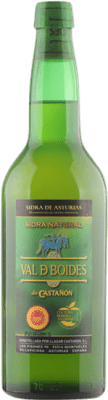 5,95 € Envío gratis | Sidra Llagar Castañón Val de Boides Natural D.O.P. Sidra de Asturias Principado de Asturias España Botella 70 cl