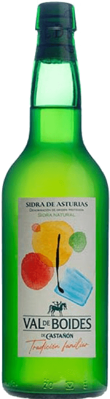 6,95 € 免费送货 | 苹果酒 Llagar Castañón Val de Boides Natural — 天然 D.O.P. Sidra de Asturias 阿斯图里亚斯公国 西班牙 70 cl Manzana — 苹果