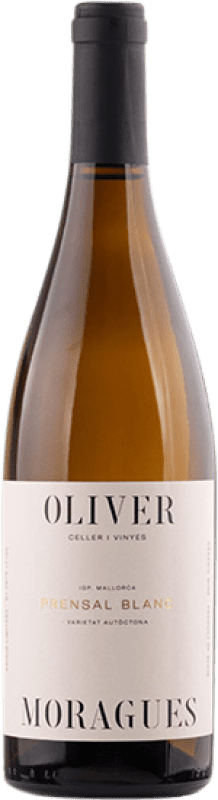 24,95 € Kostenloser Versand | Weißwein Oliver Moragues I.G.P. Vi de la Terra de Mallorca Balearen Spanien Prensal Blanco Flasche 75 cl
