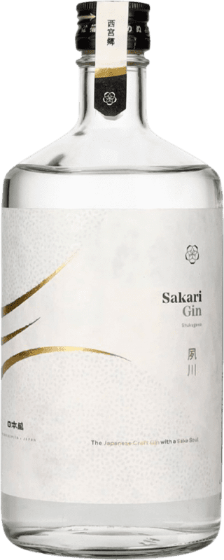 56,95 € Envio grátis | Gin Sakari Shukugawa Gin Estados Unidos Garrafa 70 cl