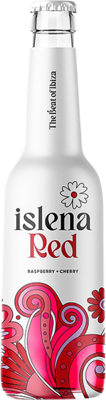 37,95 € Envoi gratuit | Boîte de 24 unités Mixer Isleña Red — Édition Rouge Espagne Bouteille Tiers 33 cl Cherry — Cerise, Raspberry — Framboise