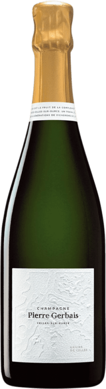 39,95 € Бесплатная доставка | Белое игристое Pierre Gerbais Grains de Celles Экстра-Брут A.O.C. Champagne Франция Pinot Black, Chardonnay, Pinot White бутылка 75 cl