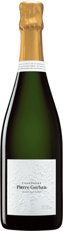 61,95 € Kostenloser Versand | Weißer Sekt Pierre Gerbais Grains de Celles Extra Brut A.O.C. Champagne Frankreich Spätburgunder, Chardonnay, Weißburgunder Flasche 75 cl