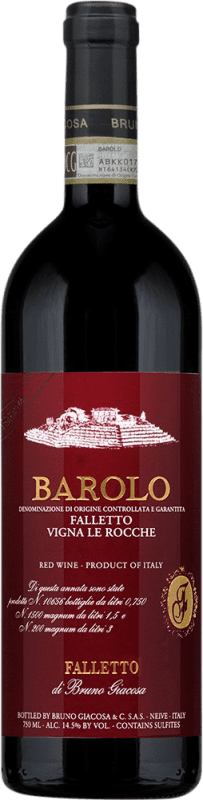 861,95 € Бесплатная доставка | Красное вино Bruno Giacosa Falletto Vigna Le Rocche Резерв D.O.C.G. Barolo Италия Nebbiolo бутылка 75 cl