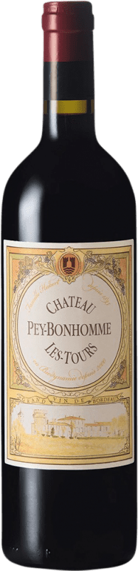 19,95 € 免费送货 | 红酒 Pey Bonhomme Les Tours Blaye A.O.C. Côtes de Bordeaux 法国 Merlot, Malbec 瓶子 75 cl