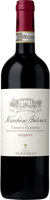 139,95 € 免费送货 | 红酒 Marchesi Antinori 预订 D.O.C.G. Chianti 意大利 Cabernet Sauvignon, Sangiovese 瓶子 Magnum 1,5 L