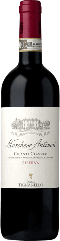 76,95 € Envoi gratuit | Vin rouge Marchesi Antinori Réserve D.O.C.G. Chianti Classico Italie Cabernet Sauvignon, Sangiovese Bouteille Magnum 1,5 L