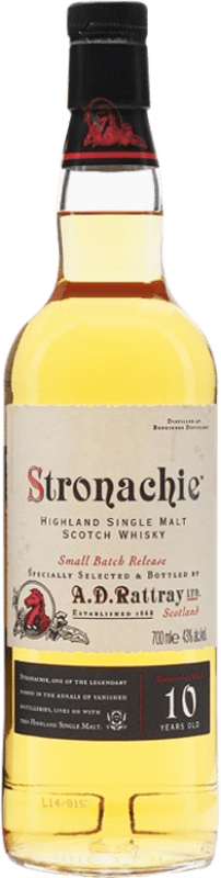 56,95 € Free Shipping | Whisky Single Malt AD Rattray. Stronachie Small Batch Release United Kingdom 10 Years Bottle 70 cl