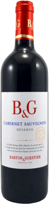 10,95 € Envio grátis | Vinho tinto Barton & Guestier Reserva I.G.P. Vin de Pays d'Oc Languedoque-Rossilhão França Cabernet Sauvignon Garrafa 75 cl