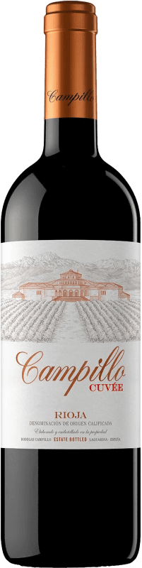 15,95 € Kostenloser Versand | Rotwein Campillo Cuvée Alterung D.O.Ca. Rioja La Rioja Spanien Tempranillo Flasche 75 cl