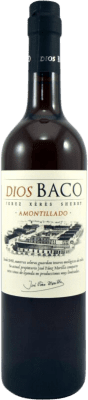 21,95 € Envio grátis | Vinho Generoso Fortificado Dios Baco Amontillado D.O. Jerez-Xérès-Sherry Andaluzia Espanha Palomino Fino 75 cl