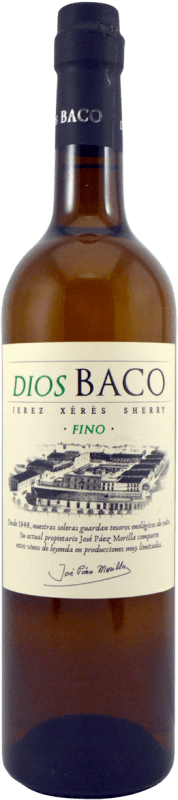 14,95 € Бесплатная доставка | Крепленое вино Dios Baco Fino D.O. Jerez-Xérès-Sherry Андалусия Испания Palomino Fino бутылка 75 cl