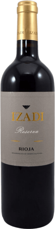 21,95 € Kostenloser Versand | Rotwein Izadi Reserve D.O.Ca. Rioja La Rioja Spanien Tempranillo Flasche 75 cl