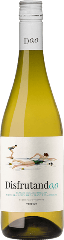 10,95 € Envío gratis | Vino blanco Juan Gil Disfrutando España Verdejo Botella 75 cl Sin Alcohol