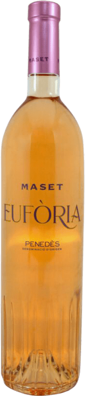 18,95 € Kostenloser Versand | Rosé-Wein Maset Eufòria Rosado D.O. Penedès Katalonien Spanien Spätburgunder, Garnacha Roja Flasche 75 cl