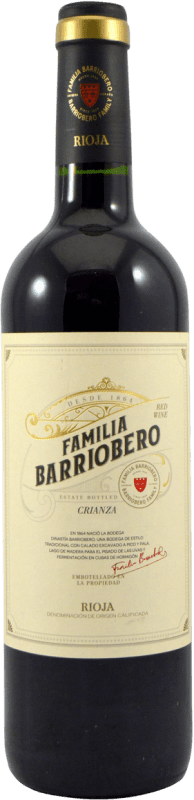 5,95 € Free Shipping | Red Wine Señorio de Barriobero. Familia Barriobero Crianza — Aged D.O.Ca. Rioja The Rioja Spain Tempranillo Bottle 75 cl